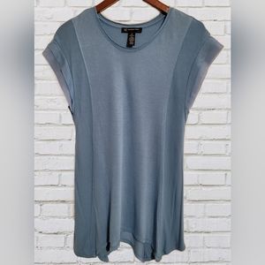 I•N•C International Concepts Light Blue Tunic Top Size Medium